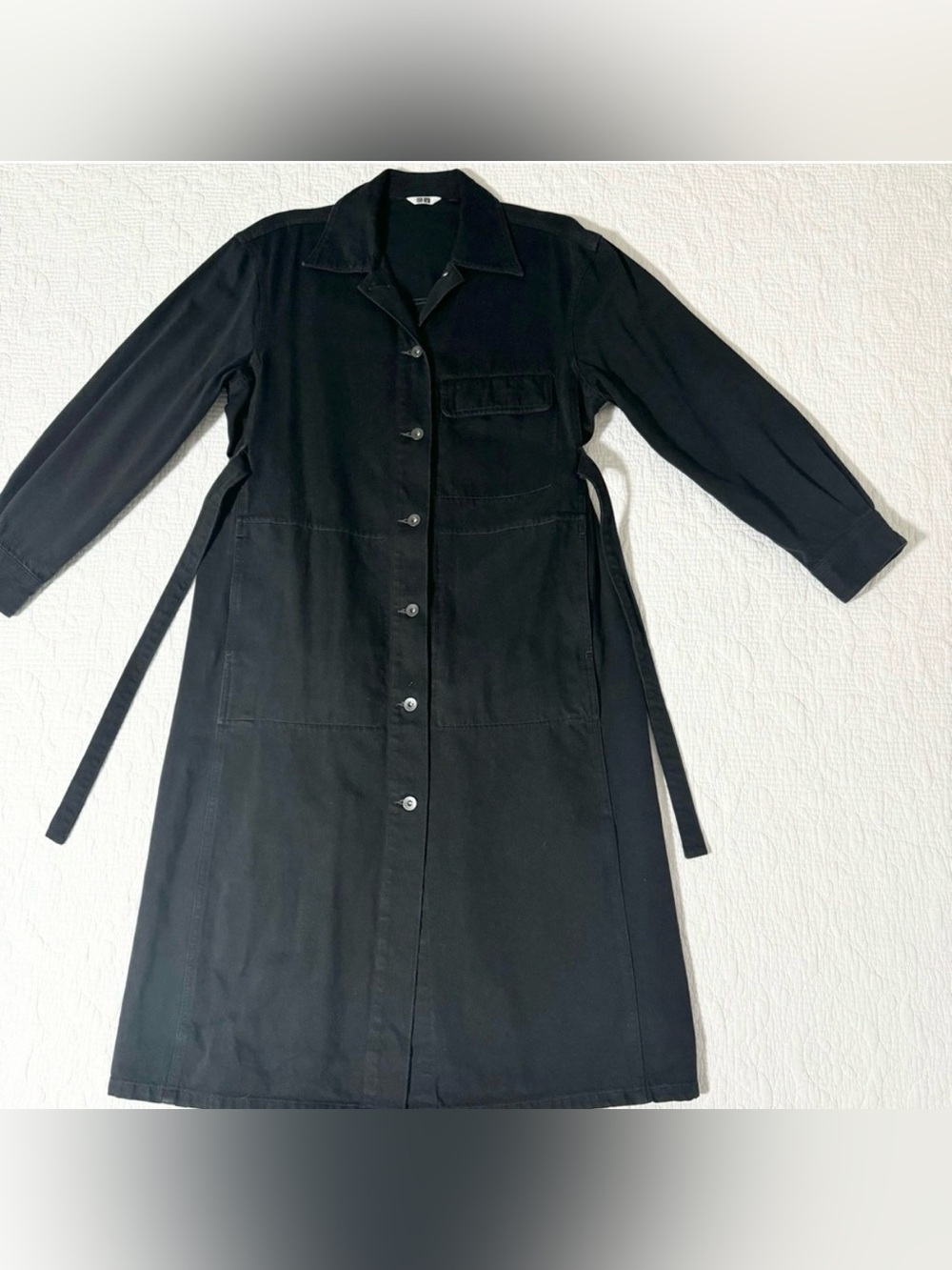 Uniqlo U (Lemaire designers) 100% cotton trench coat / shirt dress